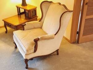 lot 39 image: Vintage Wingback Armchair