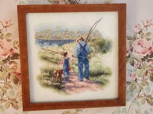lot 98 image: Framed Needlepoint