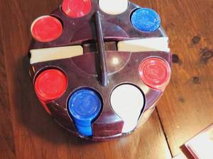 lot 119 image: Vintage Poker Chips and Playing Cards