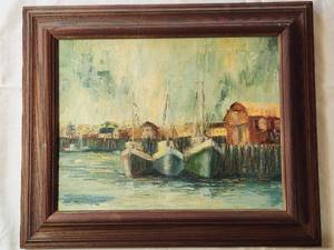 lot 150 image: Vintage Oil on Board