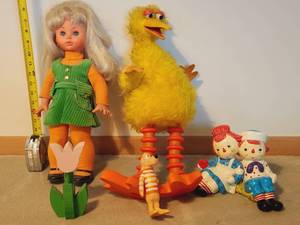 lot 160 image: Vintage Sesame Street, Vintage Doll and More