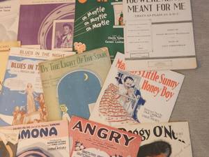 lot 84 image: Vintage Sheet Music