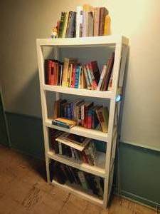 lot 99 image: Vintage Bookshelf and Books