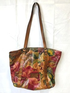lot 8 image: Patricia Nash Firenze Tote Bag Floral (Italian Leather) (16 Long x 13 Tall)