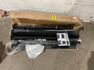 lot 302 image: Black Metal King Size Bed Frame