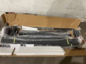 lot 306 image: FEMOND 14 inch Black Metal Full Size Bed Frame