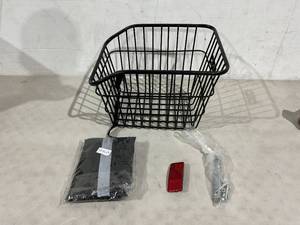 lot 111 image: BESPORTBLE Bicycle Basket - Black