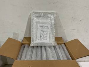 lot 117 image: SET OF 12 - Acrylic Clear Shoe Boxes