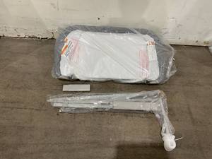 lot 218 image: RONBEI Bedside Crib Bassinet - Grey