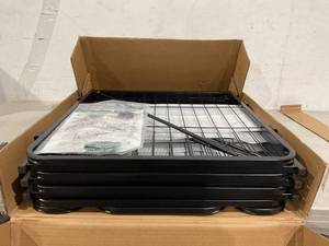 lot 143 image: FXW Rollick Dog Playpen - 8 Panels - Black