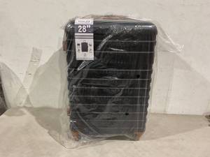 lot 161 image: Coolife 5 Piece Luggage Set - BlackBrown