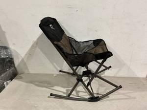 lot 170 image: TR Outdoor Rocking Camping Chair - BlackBrown