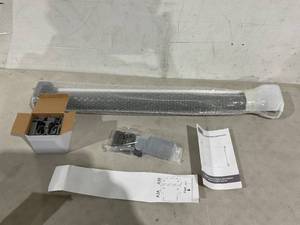 lot 182 image: ProBebi Retractable Baby Gate for Stairs - Grey