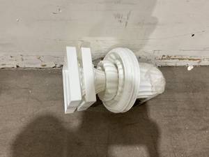 lot 254 image: NUPTIO 2 Pcs Classic Urn Planter - White