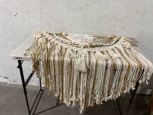 lot 364 image: EISKBC Large Natural Cotton Macrame Wall Hanging