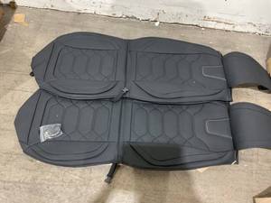 lot 272 image: OASIS AUTO Car Seat Covers - 2 Piece Front Seat Set - Black