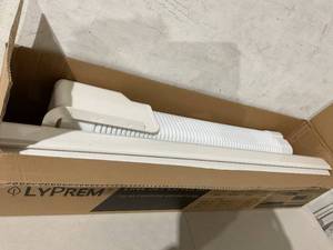 lot 385 image: LyPrem White 6.3 inch 8.8 Ft PVC Decorative Line Cover Kit