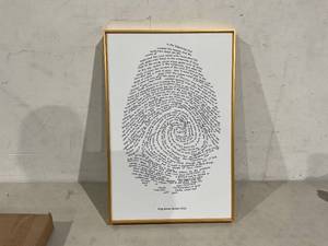lot 401 image: Scripture Wall Art Gods Thumbprint King James Version