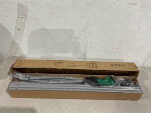 lot 412 image: Beige Fabric 3-Panel Room Divider