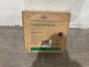 lot 284 image: Homey Casa Task Chair with Adjustable Height - Carnation Blue