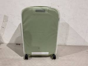 lot 413 image: Mixi Avocado Green Carry on Suitcase with Spinner Wheels