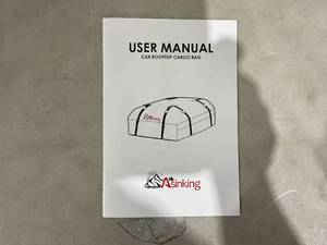 lot 415 image: Asinking Car Rooftop Cargo Carrier Bag