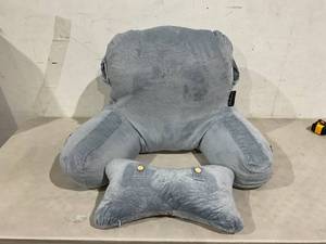 lot 187 image: SLIGUY Bed Rest Pillow with Detachable Neck Roll