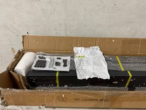 lot 354 image: HAAGEEP 18 Inch Black Metal Queen Size Bed Frame