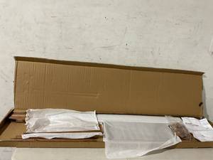 lot 358 image: FUIN 5ft Wood Blanket Ladder with Bottom Shelf