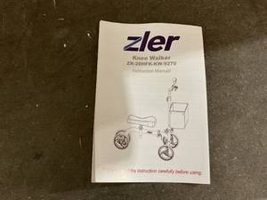 lot 25 image: Zler Knee Scooter - Blue