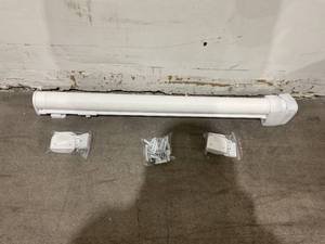 lot 486 image: 120 Inch Extra Wide Baby Gate for Doorways - White
