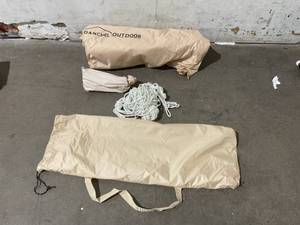 lot 34 image: DANCHEL OUTDOOR Waterproof Rain Fly - Beige