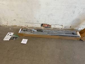 lot 42 image: UYUK Metal Platform Bed Frame Queen Size
