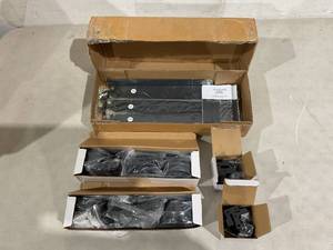 lot 450 image: DonYoung 12 ft Double Door Sliding Barn Door Hardware Kit