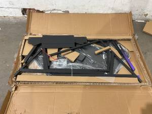 lot 55 image: CubiCubi 47 inch Power Carbon Black Luna Gaming Desk