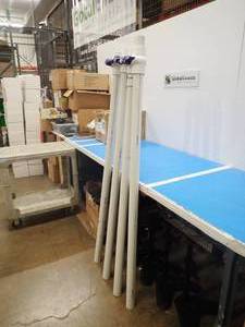 lot 89 image: Lot of 4 PVC Pipes with valves on the end