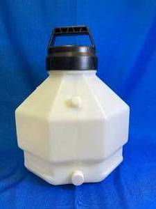 lot 46 image: HDPE Octagonal 3 Gallon Carboy