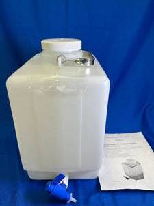 lot 35 image: 3 Gallon Nalgene Polypropylene Carboy with Spigot