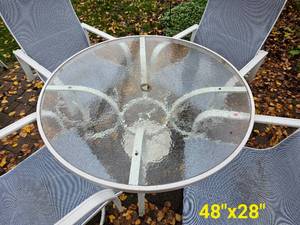 Aluminum Patio Set Recliner & Dining Set
