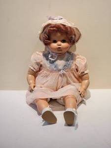 Darling Vintage Doll - Hand Sewn Bonnet & Gown