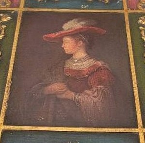 Enchanting 17th Century Styled Box - Portrait of a Noblewoman
