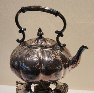 Baroque Vintage Silver Plate Tea Pot