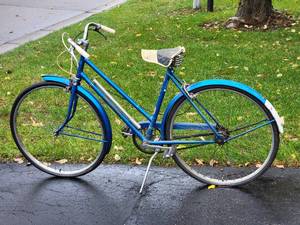 Awesome Mid-Century Vintage Raleigh Bicycle - Sport - Royal Blue