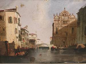 Breathtaking Original Fine Art Oil Painting - The Ospendale Civile in the Scuola Grande di San Marco, Venice