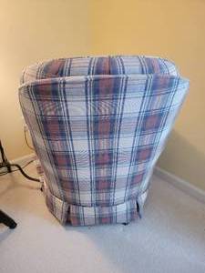 Charming Cabin Plaid Accent Chair