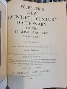 1960s Websters Dictionary