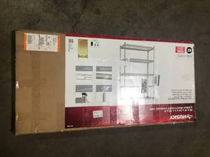 Husky 5-Tier Heavy Duty Steel Garage Storage Shelving Unit in Red (48 in. W x 78 in. H x 24 in. D) Customer Returns See Pictures