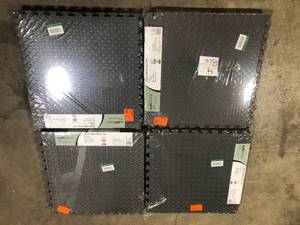 Lot of TrafficMaster Dark Gray 24 in. W x 24 in. L x 0.5 in. Thick Foam ExerciseGym Flooring Tiles (6 TilesCase) (24 sq. ft.)   Customer Returns See Pictures