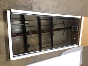 NEUTYPE 71 in. x 32 in. Classic Rectangle Metal Framed Black Wall Mirror  Customer Returns See Pictures