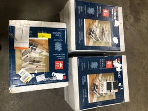 Lot of 3 ClosetMaid 27 in. H x 21 in. W White Steel 4-Drawer Wide Mesh Wire Basket   Customer Returns See Pictures